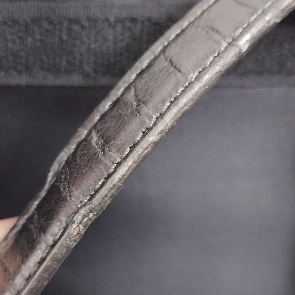 Michael Kors Metallic Gunmetal Python Embossed Fl… - image 6